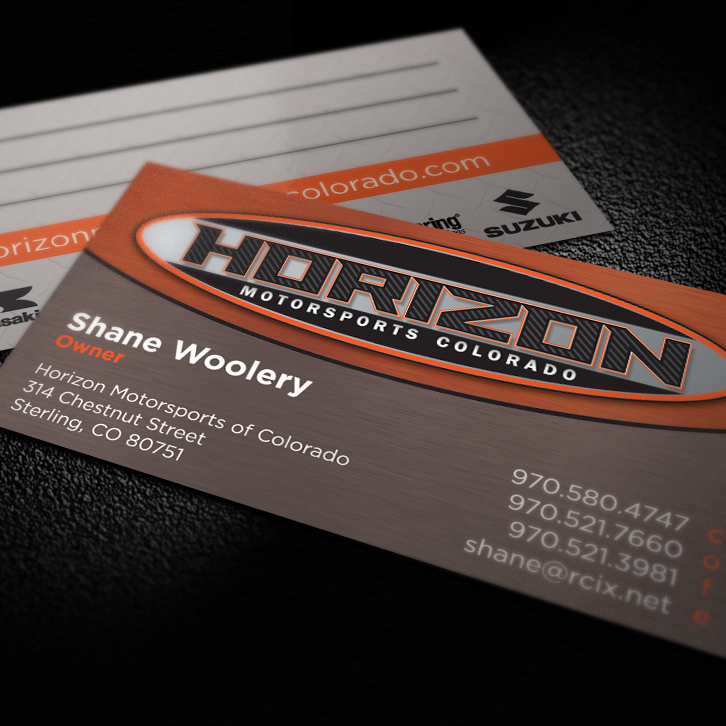 Horizon Motorsports Colorado Business Card
