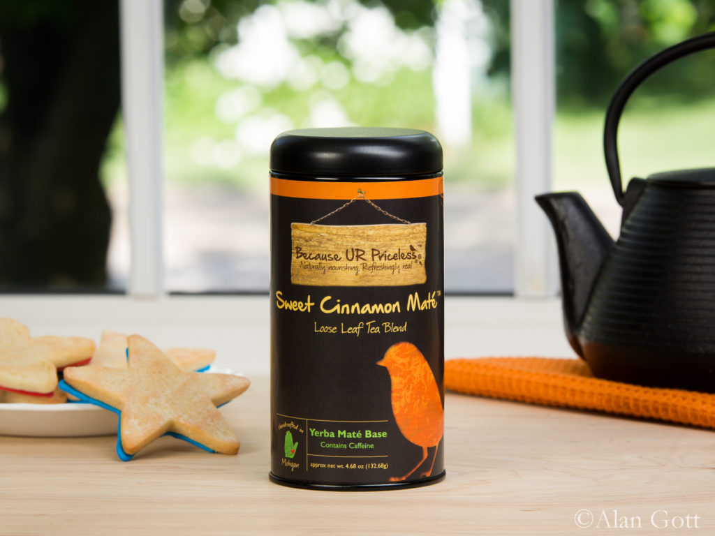 Because UR Priceless Organic Tea Sweet Cinnamon Mate Tall Tin Product Photo