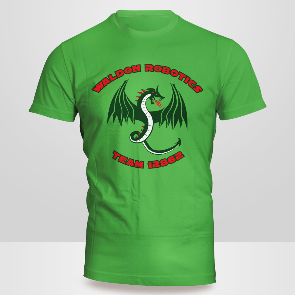 Waldon Middle School Robotics T-Shirt Mock-up Front