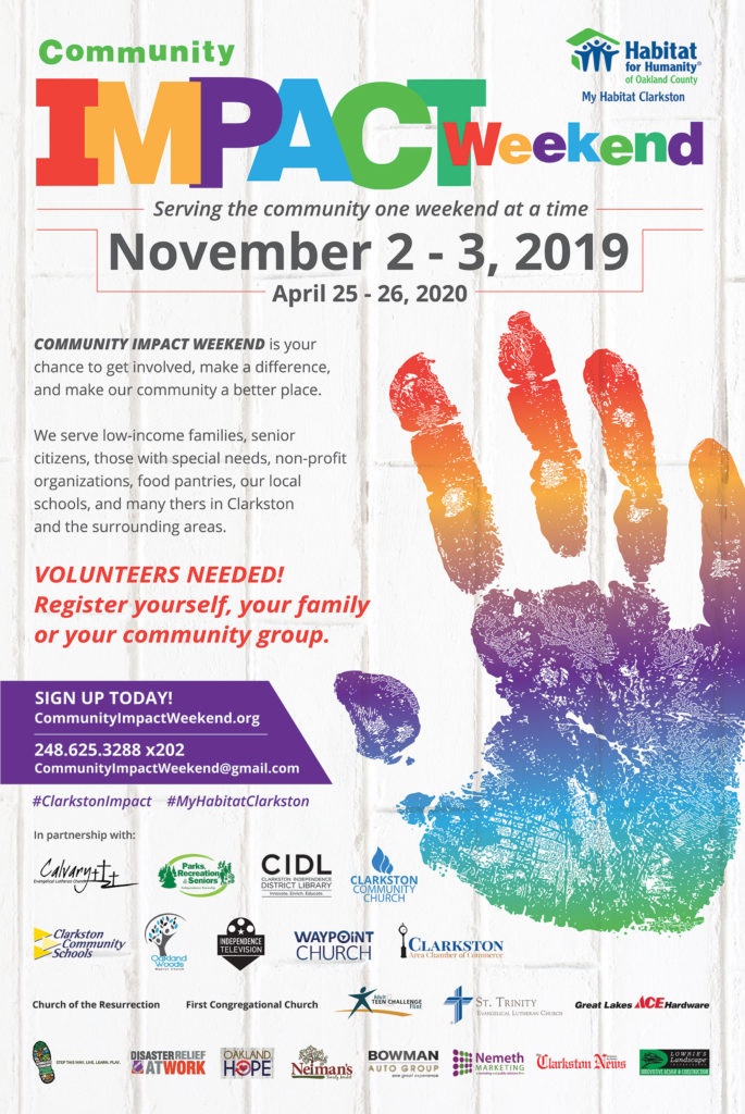 Community Impact Weekend Sponsored Poster