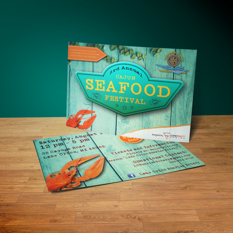 Lake Orion Rotary Seafood Festival Postcard