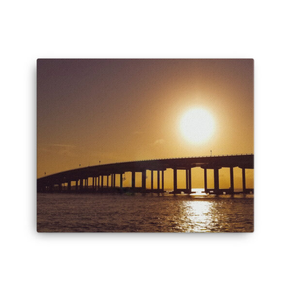 "Destin Bridge Sunset" 16x20 wrapped canvas print