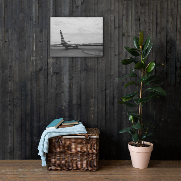 "Ready for Takeoff" 18x24 wrapped canvas print lifestyle mockup