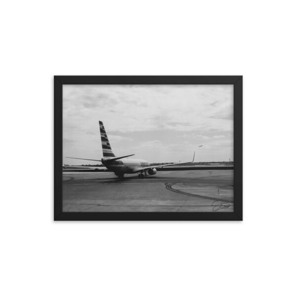 "Ready for Takeoff" 12x16 framed poster print with black frame