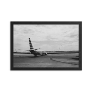 "Ready for Takeoff" 12x18 framed poster print with black frame