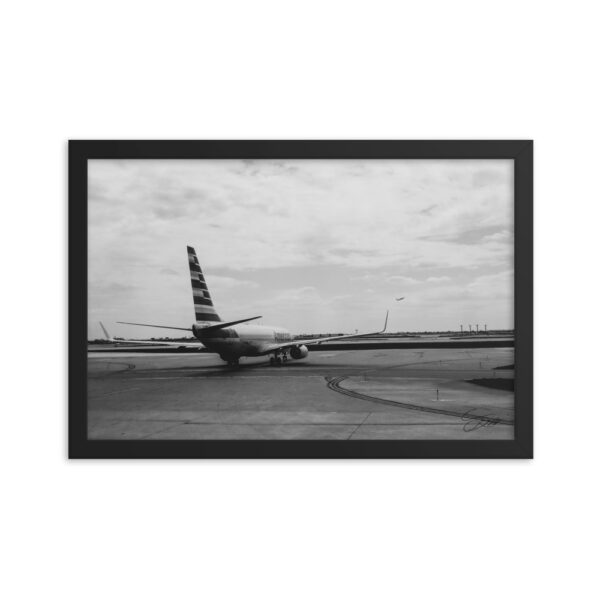 "Ready for Takeoff" 12x18 framed poster print with black frame