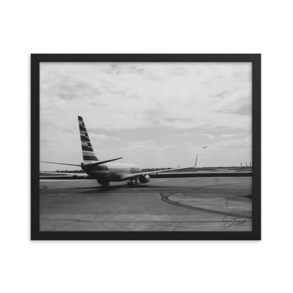"Ready for Takeoff" 16x20 framed poster print with black frame