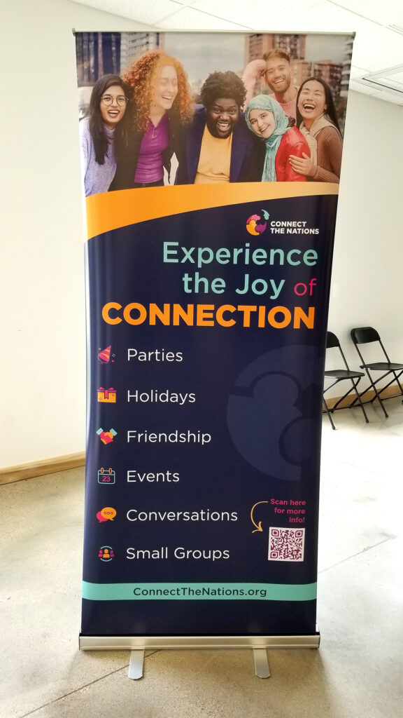 Connect the Nations Banner Stand