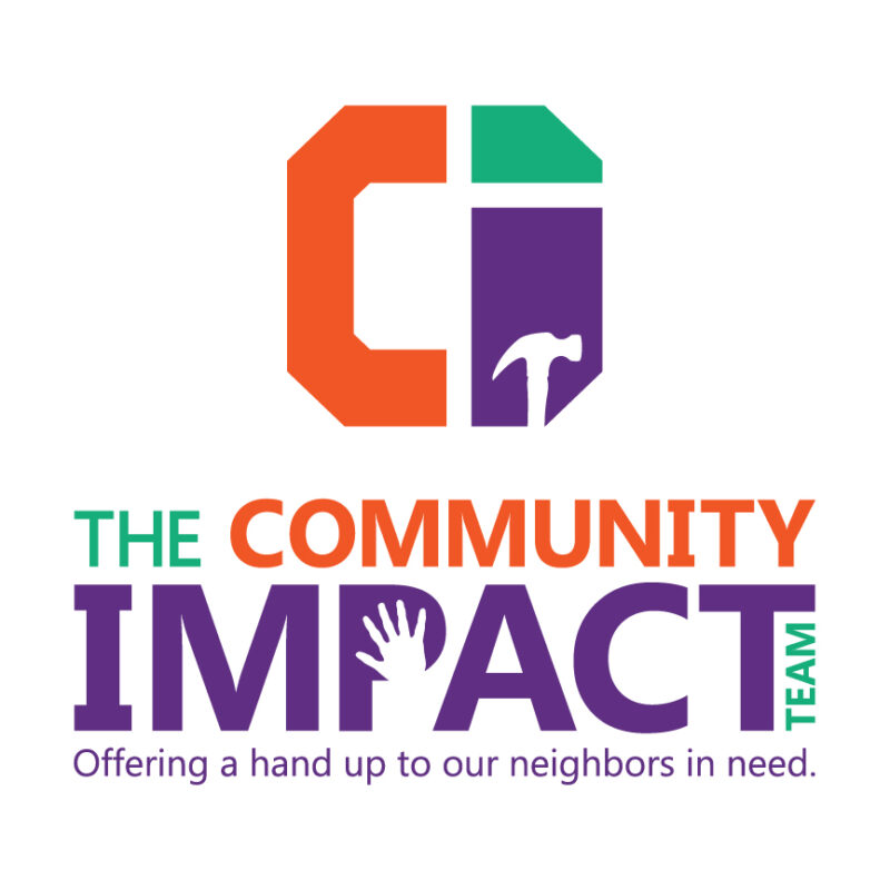 The Community Impact Team logo design stacked