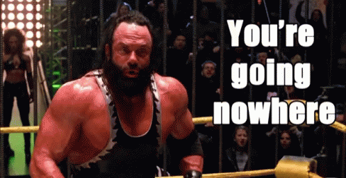 Macho Man you're going nowhere animation